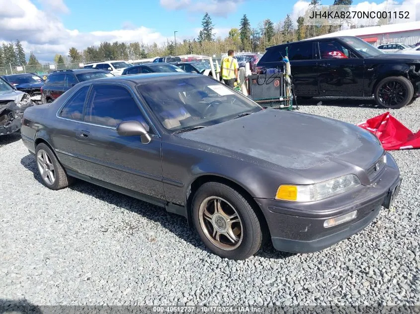 1992 Acura Legend Ls VIN: JH4KA8270NC001152 Lot: 40612737