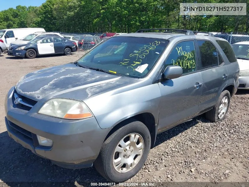 2001 Acura Mdx VIN: 2HNYD18271H527317 Lot: 39494073