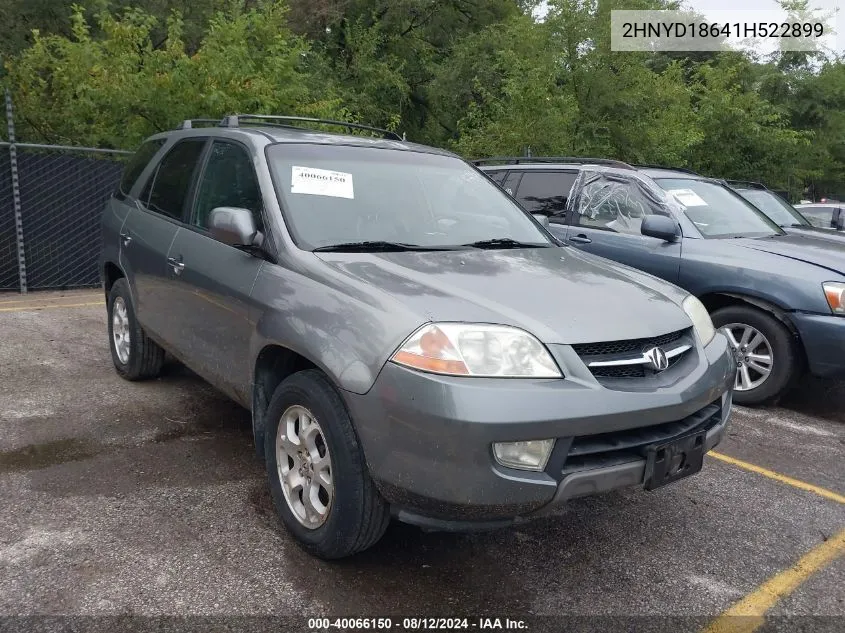 2001 Acura Mdx VIN: 2HNYD18641H522899 Lot: 40066150