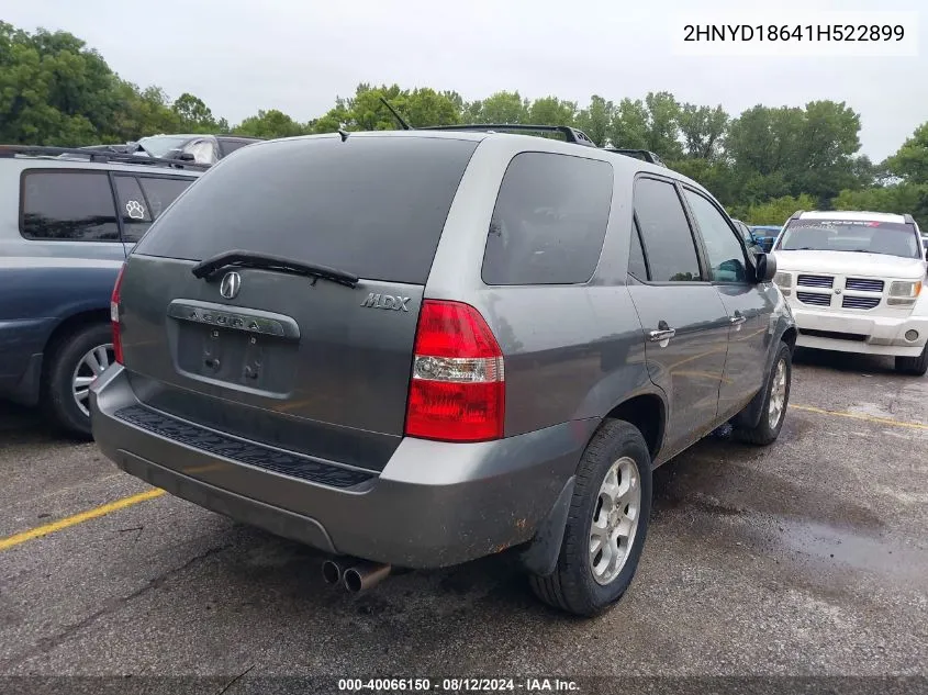 2001 Acura Mdx VIN: 2HNYD18641H522899 Lot: 40066150