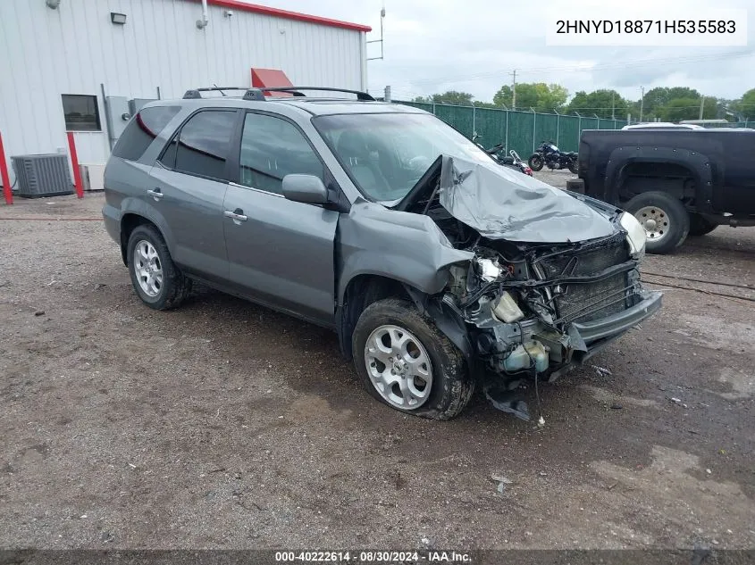 2001 Acura Mdx VIN: 2HNYD18871H535583 Lot: 40222614