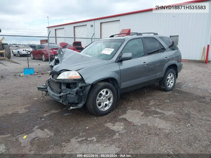 2001 Acura Mdx VIN: 2HNYD18871H535583 Lot: 40222614