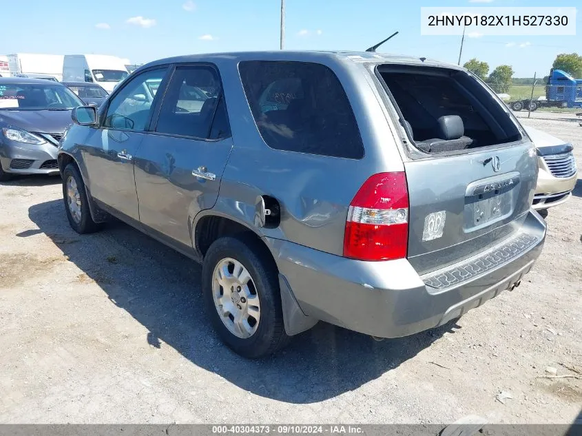 2001 Acura Mdx VIN: 2HNYD182X1H527330 Lot: 40304373