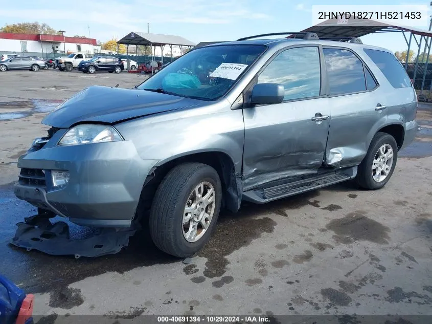 2001 Acura Mdx VIN: 2HNYD18271H521453 Lot: 40691394