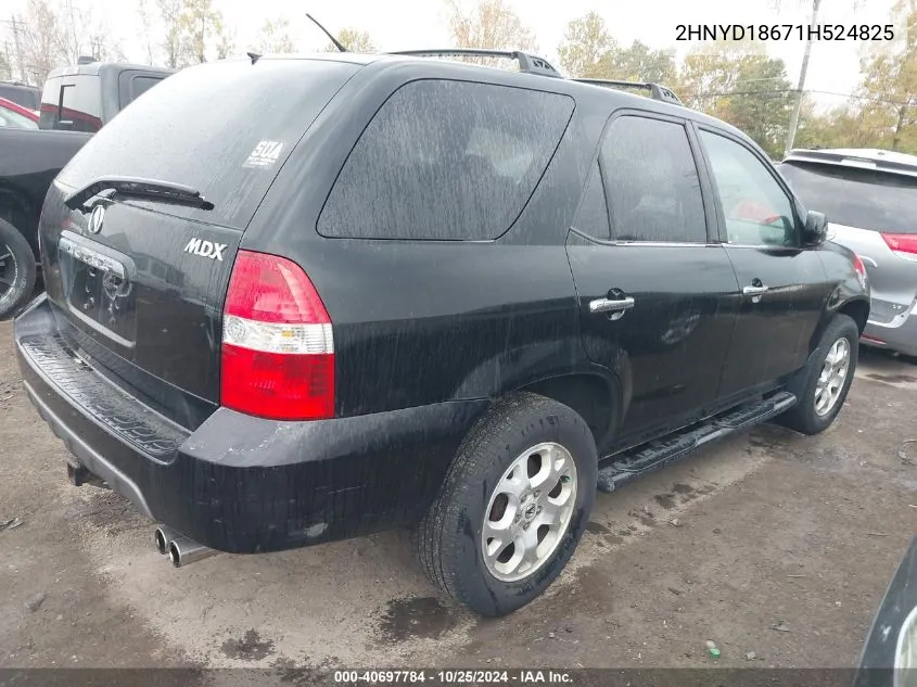 2001 Acura Mdx VIN: 2HNYD18671H524825 Lot: 40697784