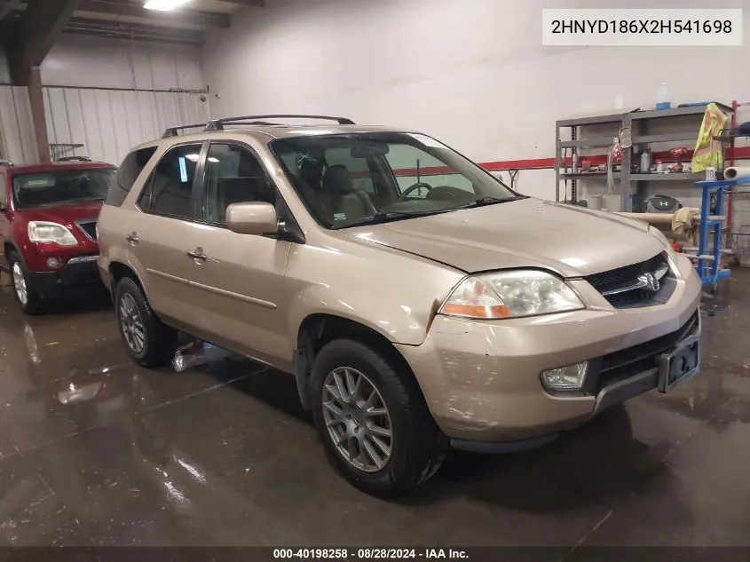 2002 Acura Mdx VIN: 2HNYD186X2H541698 Lot: 40198258