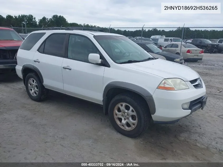 2HNYD18692H536265 2002 Acura Mdx Touring