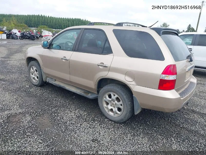 2002 Acura Mdx VIN: 2HNYD18692H516968 Lot: 40417217