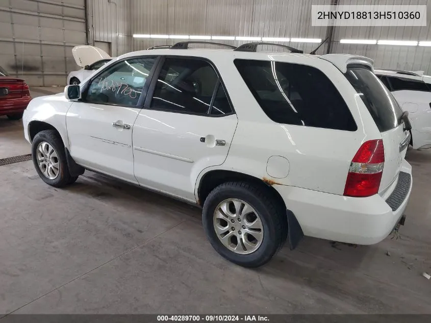 2HNYD18813H510360 2003 Acura Mdx Touring