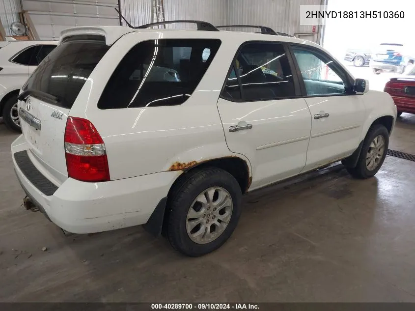 2HNYD18813H510360 2003 Acura Mdx Touring