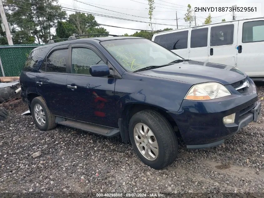 2003 Acura Mdx VIN: 2HNYD18873H529561 Lot: 40298888