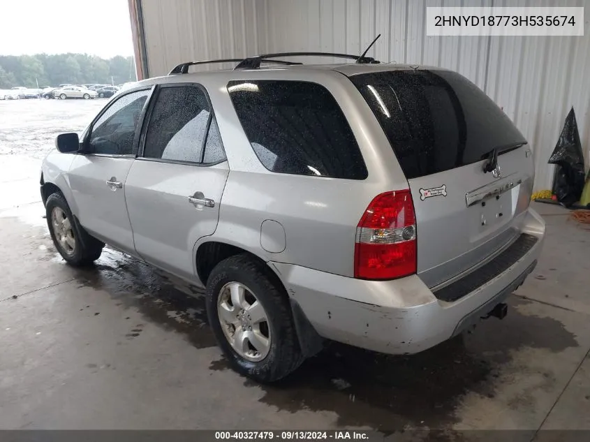 2003 Acura Mdx VIN: 2HNYD18773H535674 Lot: 40327479