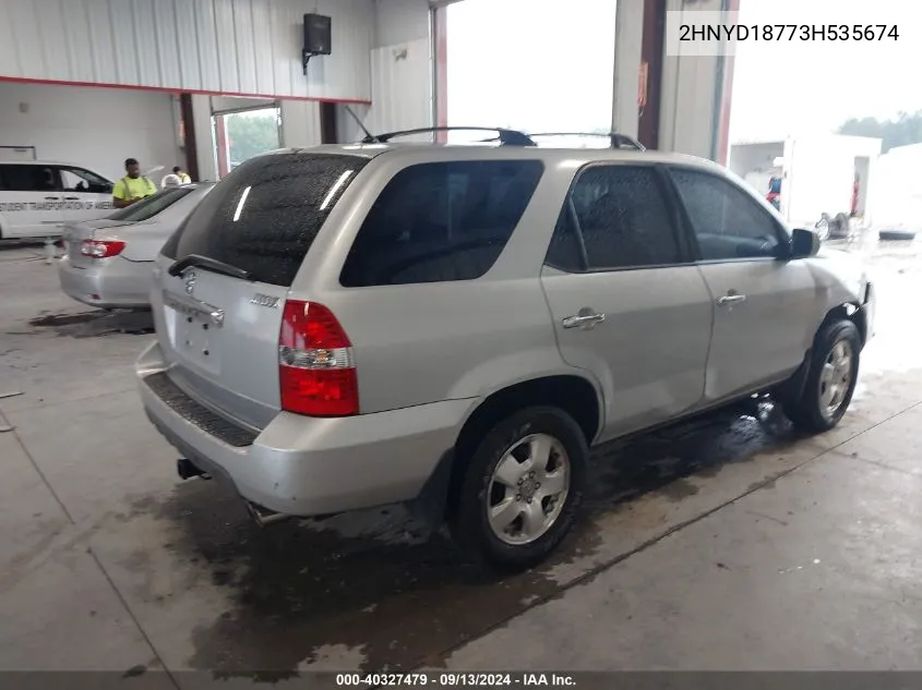 2003 Acura Mdx VIN: 2HNYD18773H535674 Lot: 40327479