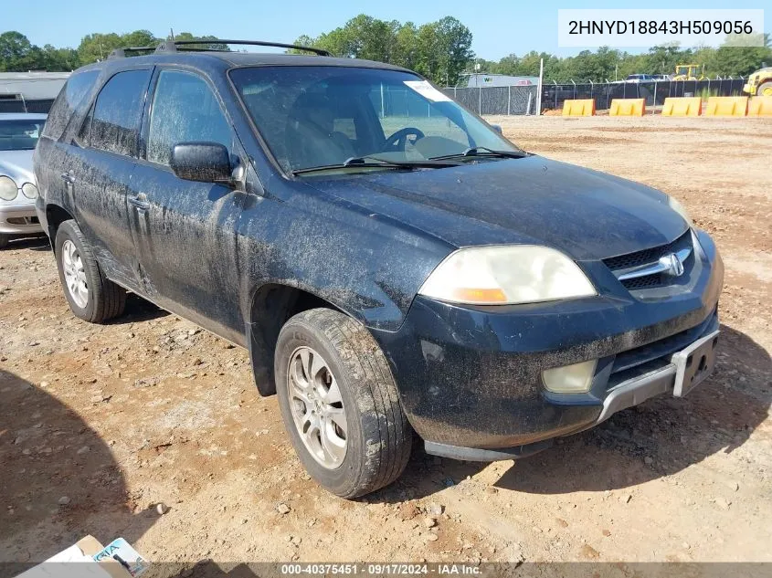 2003 Acura Mdx VIN: 2HNYD18843H509056 Lot: 40375451