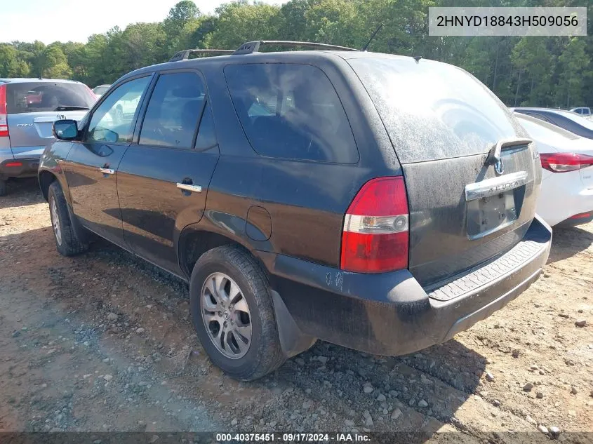 2003 Acura Mdx VIN: 2HNYD18843H509056 Lot: 40375451