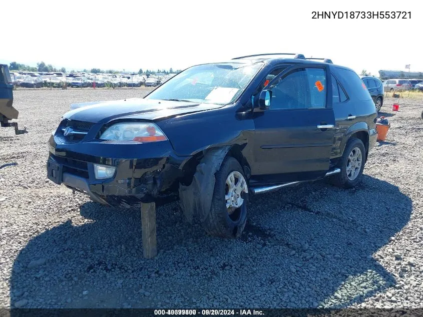 2003 Acura Mdx VIN: 2HNYD18733H553721 Lot: 40399800