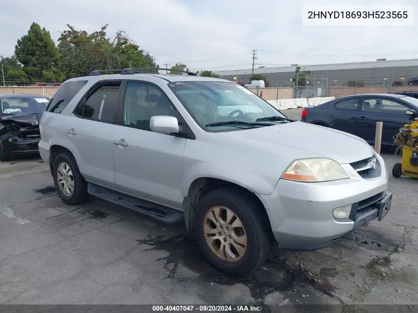 2003 Acura Mdx VIN: 2HNYD18693H523565 Lot: 40407047