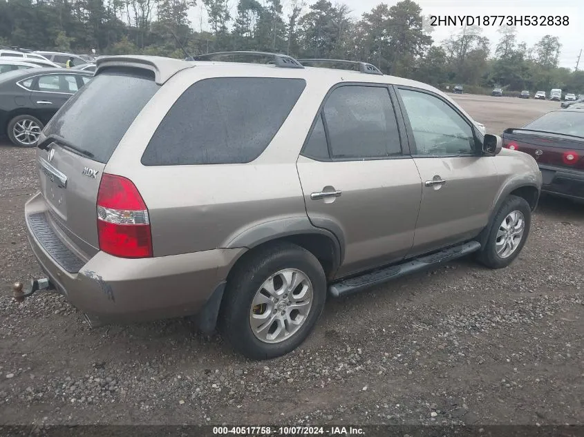 2003 Acura Mdx Touring VIN: 2HNYD18773H532838 Lot: 40517758