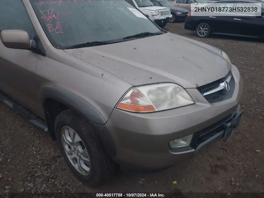 2003 Acura Mdx Touring VIN: 2HNYD18773H532838 Lot: 40517758