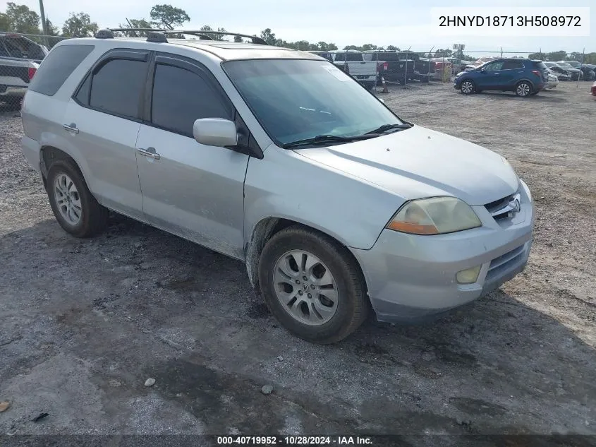 2003 Acura Mdx VIN: 2HNYD18713H508972 Lot: 40719952