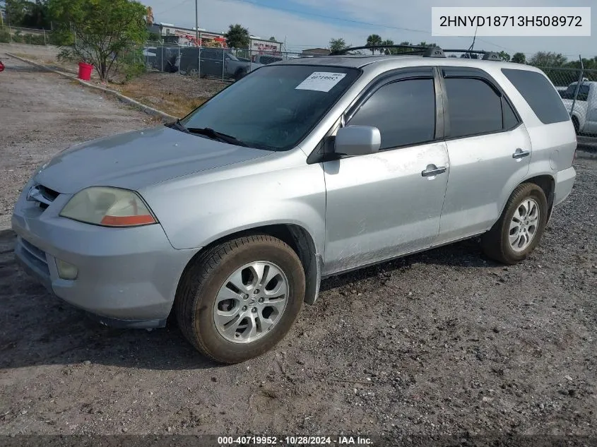 2003 Acura Mdx VIN: 2HNYD18713H508972 Lot: 40719952