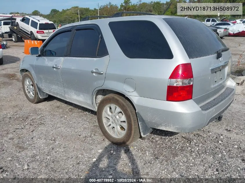 2003 Acura Mdx VIN: 2HNYD18713H508972 Lot: 40719952