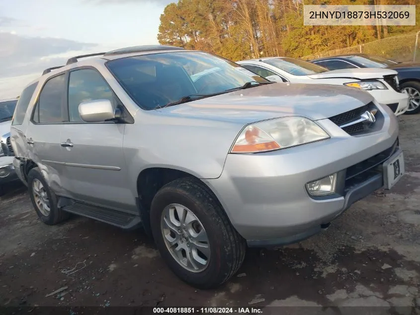 2003 Acura Mdx VIN: 2HNYD18873H532069 Lot: 40818851