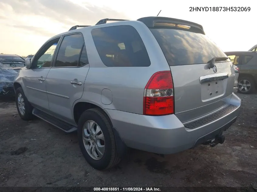 2003 Acura Mdx VIN: 2HNYD18873H532069 Lot: 40818851