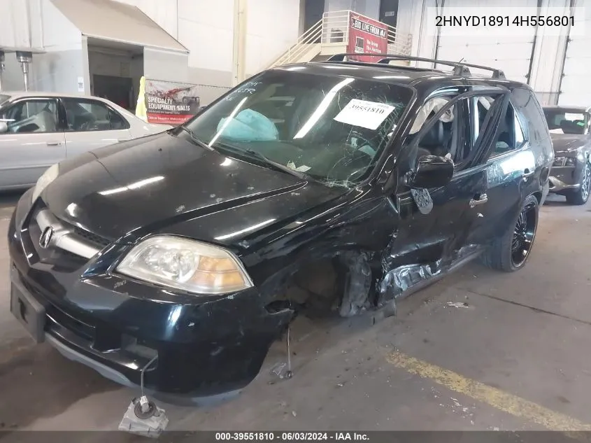 2004 Acura Mdx VIN: 2HNYD18914H556801 Lot: 39551810