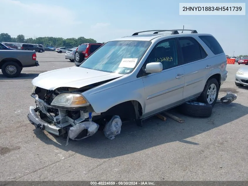 2004 Acura Mdx VIN: 2HNYD18834H541739 Lot: 40224859