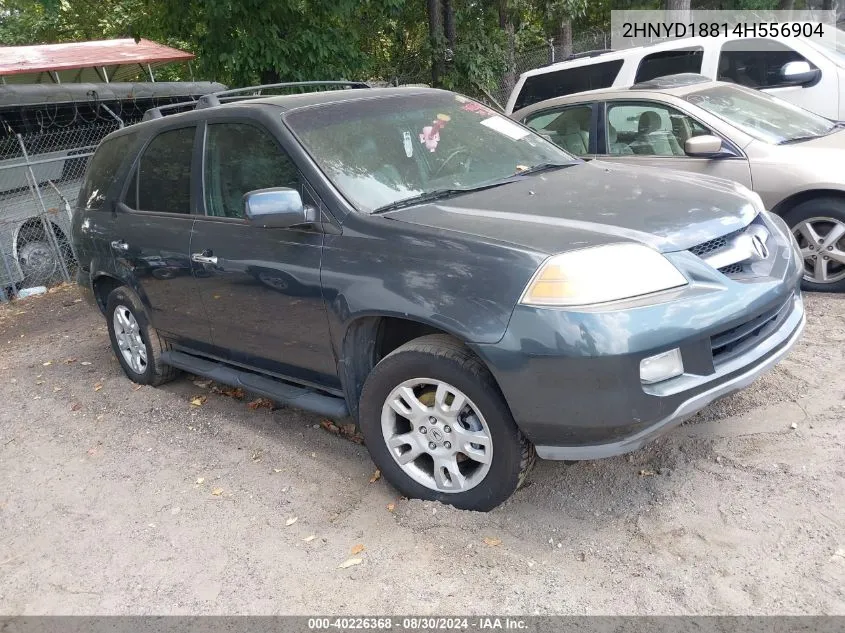 2004 Acura Mdx VIN: 2HNYD18814H556904 Lot: 40226368