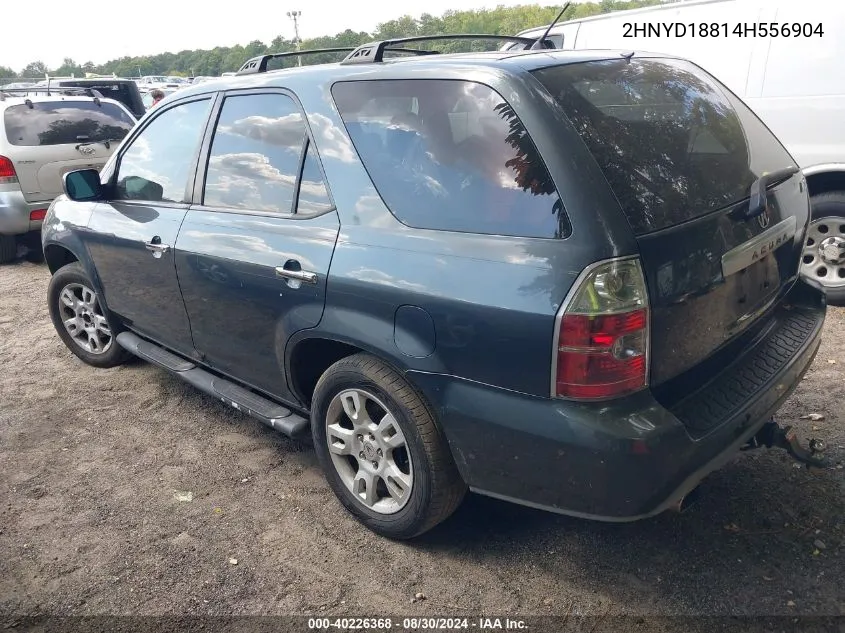 2004 Acura Mdx VIN: 2HNYD18814H556904 Lot: 40226368