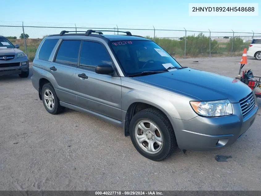 2004 Acura Mdx VIN: 2HNYD18924H548688 Lot: 40227718