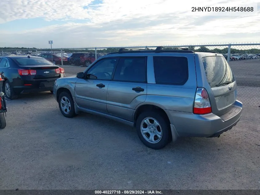 2004 Acura Mdx VIN: 2HNYD18924H548688 Lot: 40227718