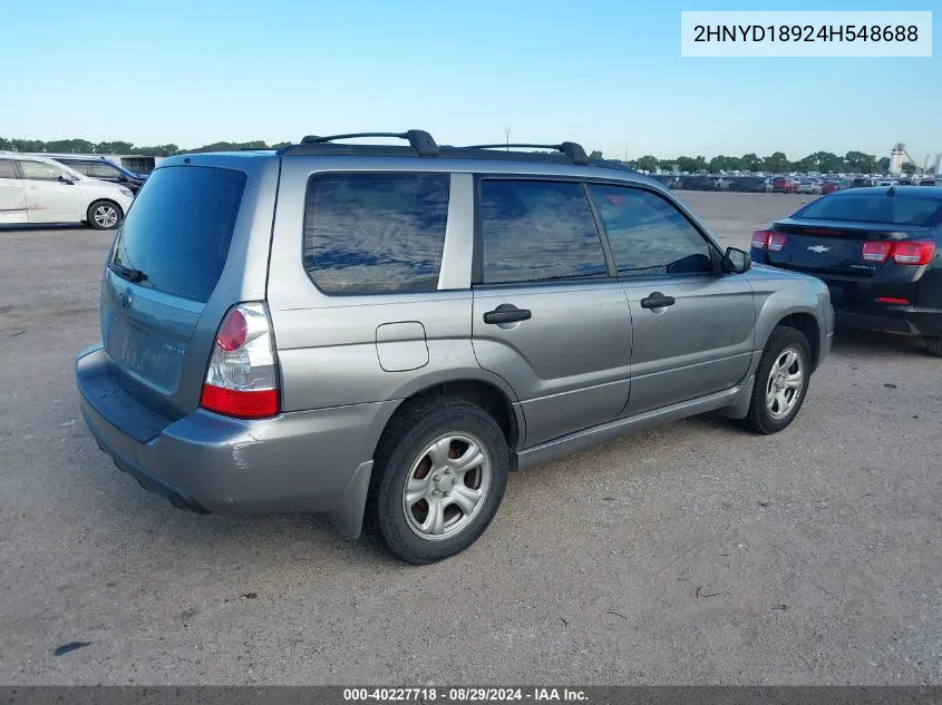 2004 Acura Mdx VIN: 2HNYD18924H548688 Lot: 40227718