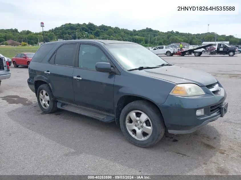 2004 Acura Mdx VIN: 2HNYD18264H535588 Lot: 40253598