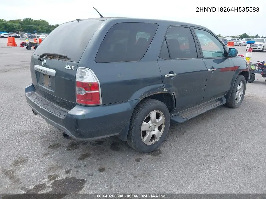 2004 Acura Mdx VIN: 2HNYD18264H535588 Lot: 40253598