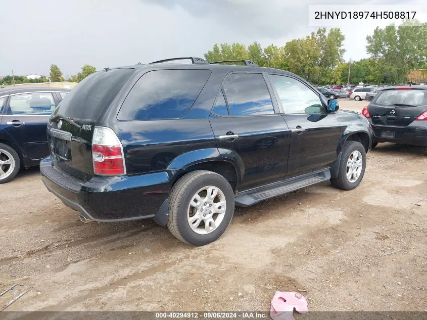 2HNYD18974H508817 2004 Acura Mdx