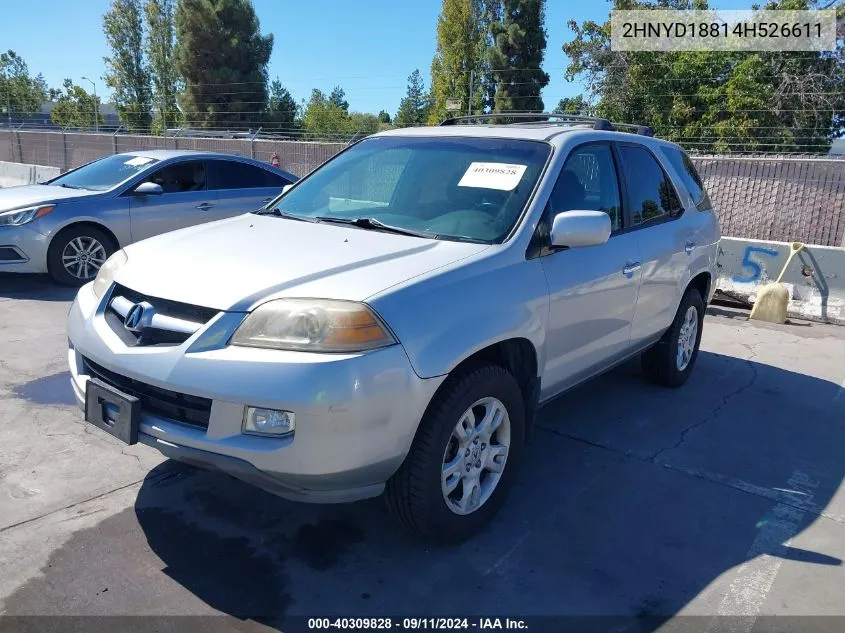 2004 Acura Mdx VIN: 2HNYD18814H526611 Lot: 40309828