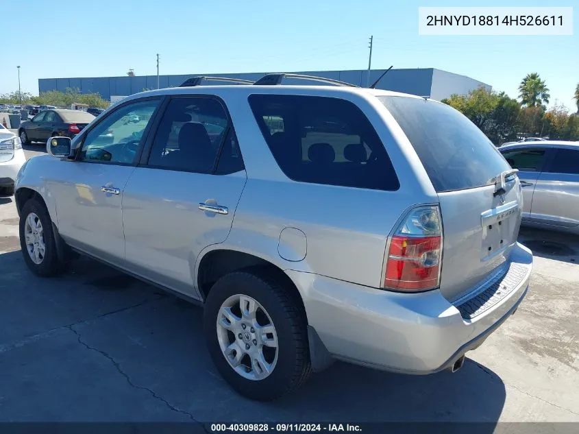 2004 Acura Mdx VIN: 2HNYD18814H526611 Lot: 40309828