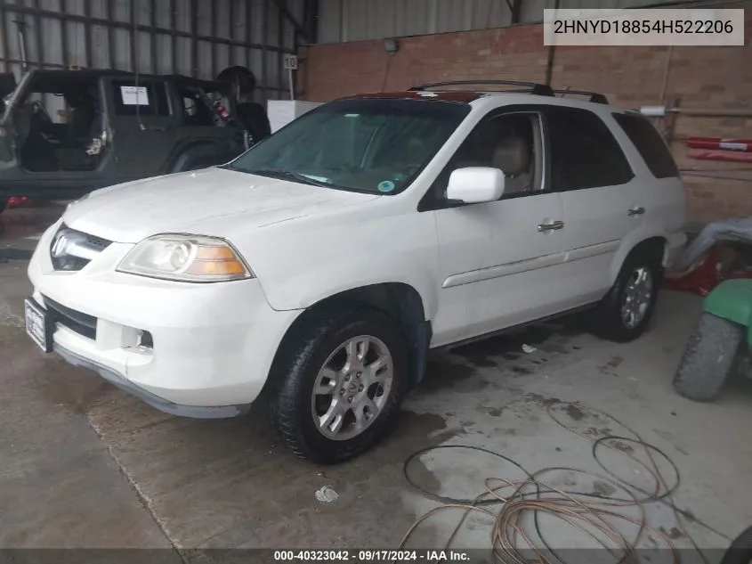 2004 Acura Mdx Touring VIN: 2HNYD18854H522206 Lot: 40323042