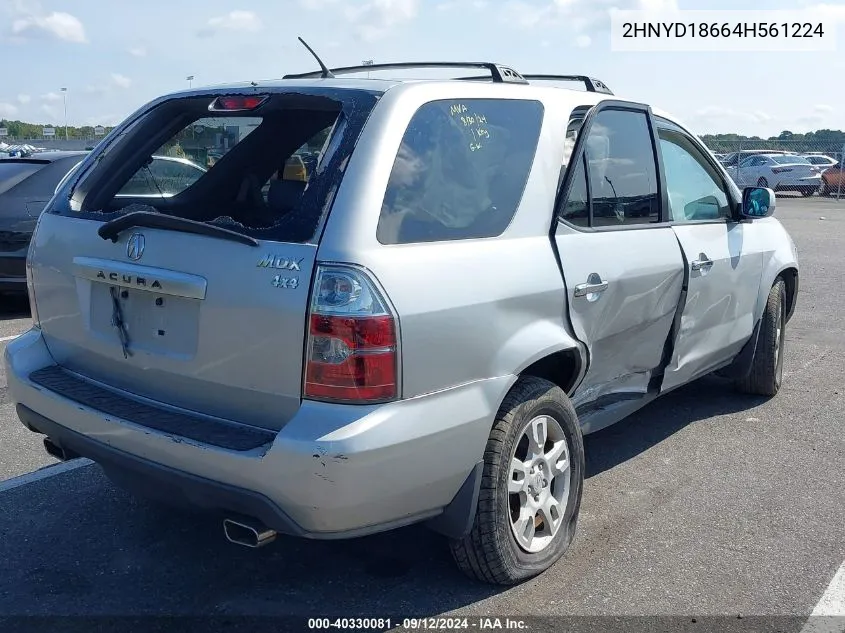 2004 Acura Mdx Touring VIN: 2HNYD18664H561224 Lot: 40330081