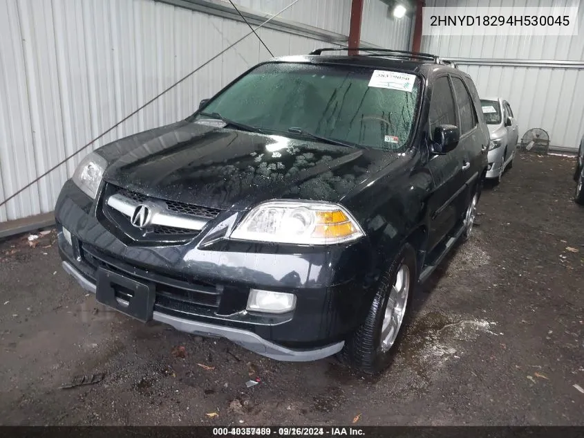 2004 Acura Mdx VIN: 2HNYD18294H530045 Lot: 40357489