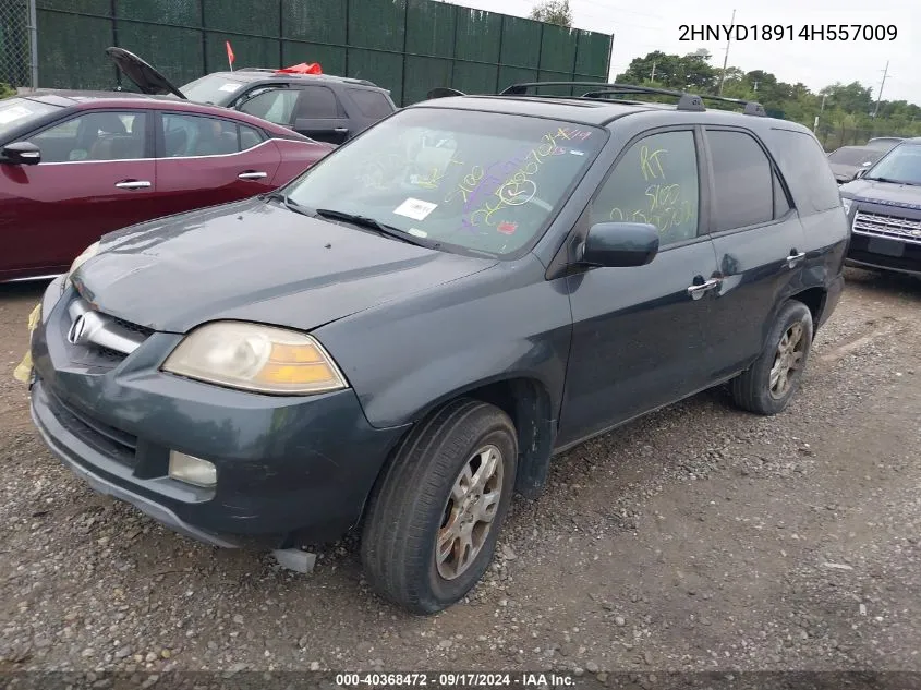 2004 Acura Mdx VIN: 2HNYD18914H557009 Lot: 40368472