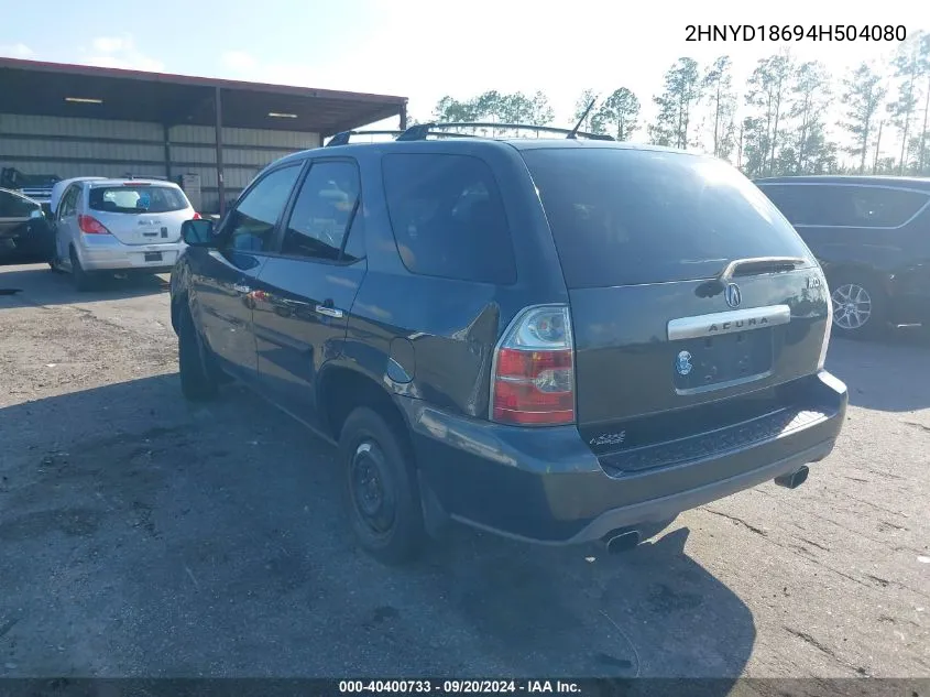 2HNYD18694H504080 2004 Acura Mdx Touring Pkg