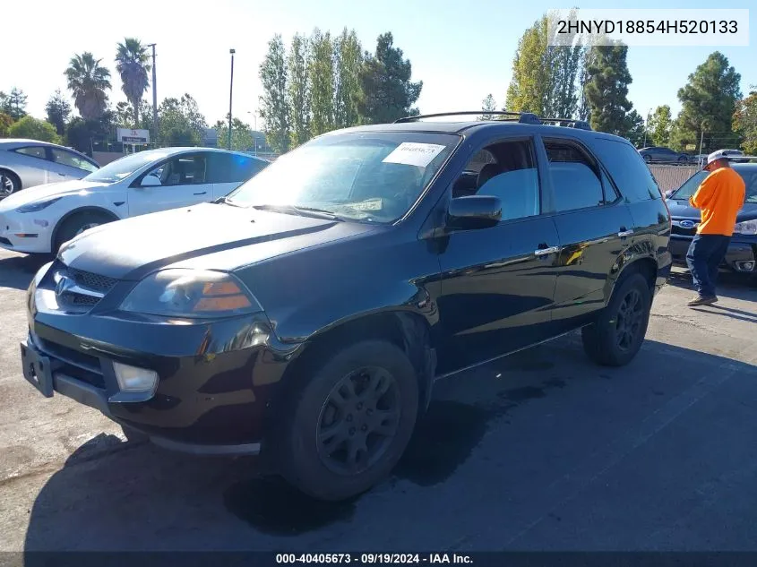 2004 Acura Mdx VIN: 2HNYD18854H520133 Lot: 40405673