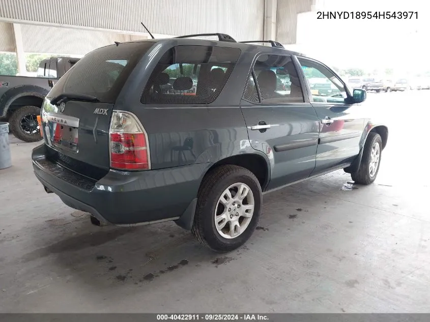 2004 Acura Mdx VIN: 2HNYD18954H543971 Lot: 40422911