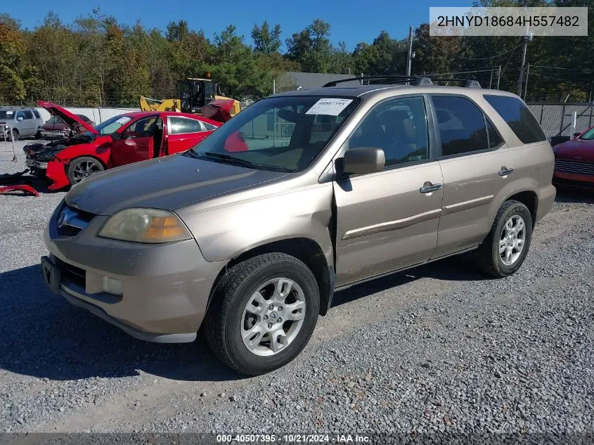 2004 Acura Mdx VIN: 2HNYD18684H557482 Lot: 40507395