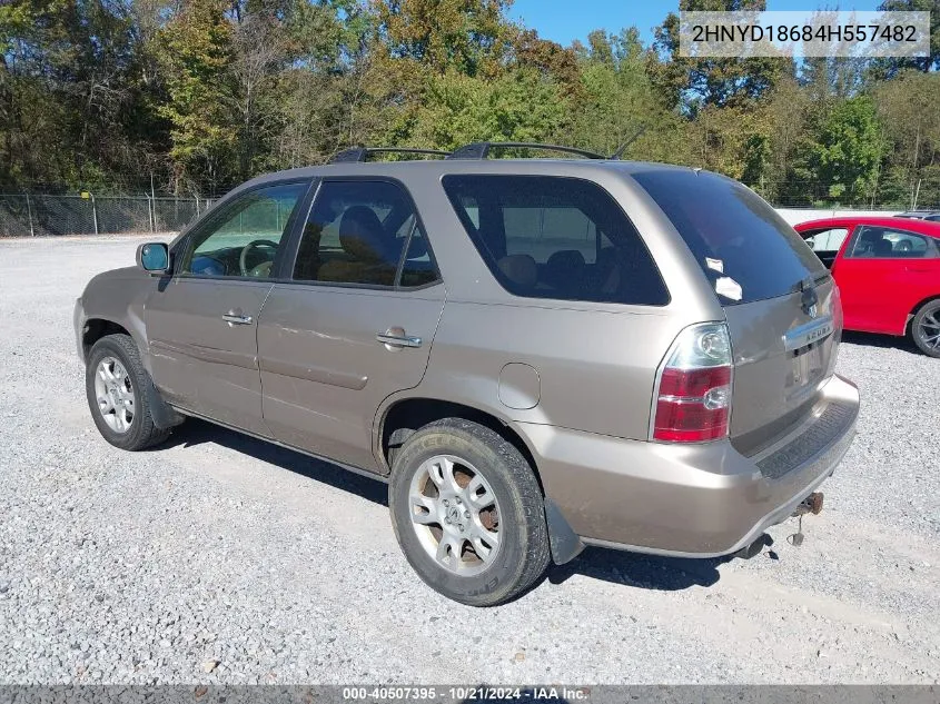 2004 Acura Mdx VIN: 2HNYD18684H557482 Lot: 40507395