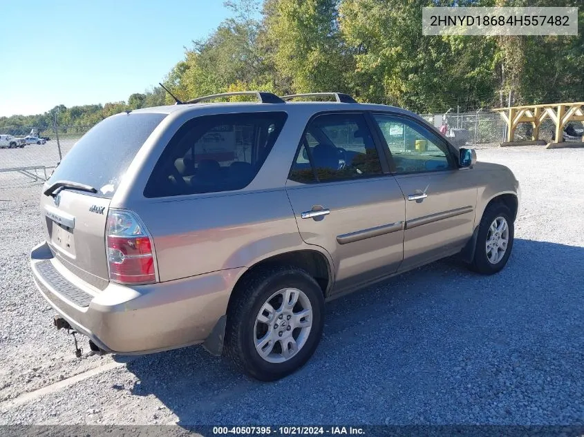 2004 Acura Mdx VIN: 2HNYD18684H557482 Lot: 40507395